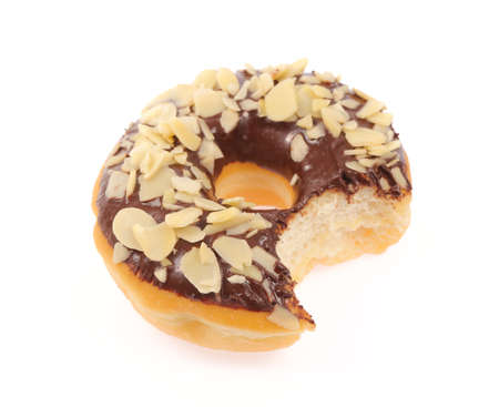 donut isolated on white backgroundの写真素材