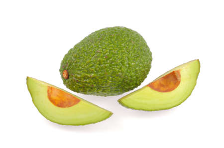 avocado isolated on white background