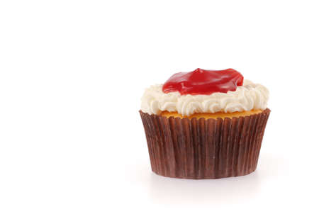 Cupcakes isolated on White backgroundの写真素材
