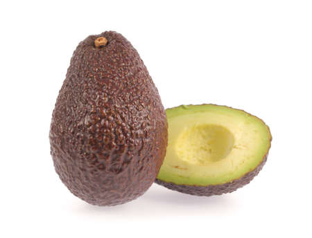 avocado isolated on white background
