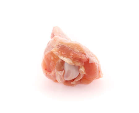 Chicken leg isolated on white background.の写真素材