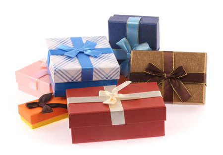Christmas Gifts isolated on white background