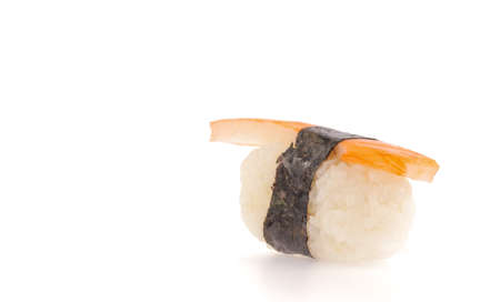 Sushi rolls isolated on white backgroundの写真素材