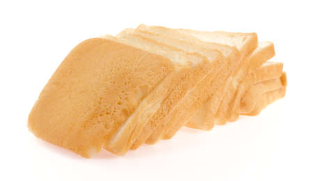 Sliced bread isolated on white background