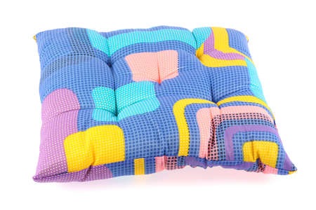 Cushion isolated on white backgroundの写真素材