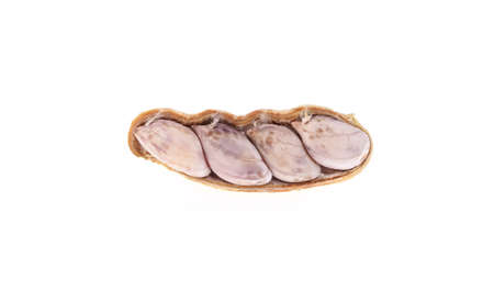 boiled peanuts isolated on white background