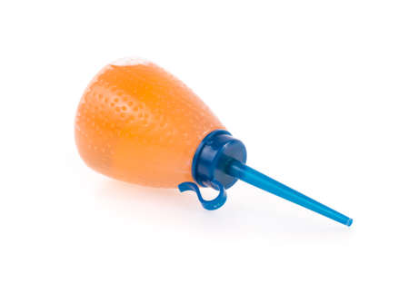 Plastic Bottles isolated on white backgroundの写真素材