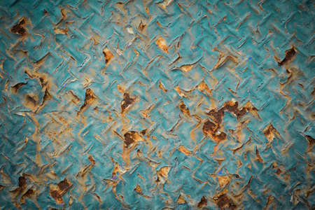 Background of metal old plate in grunge color.の写真素材