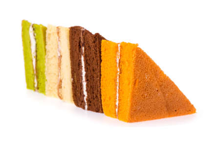 Piece of Cakes isolated on white backgroundの写真素材