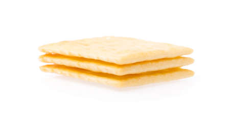 Tasty biscuits isolated on white background