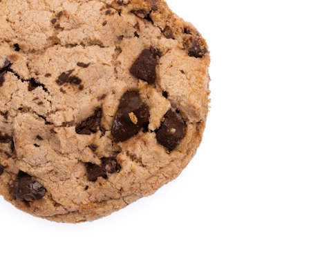 cookies Chocolate homemade pastry biscuits isolated on white backgroundの写真素材
