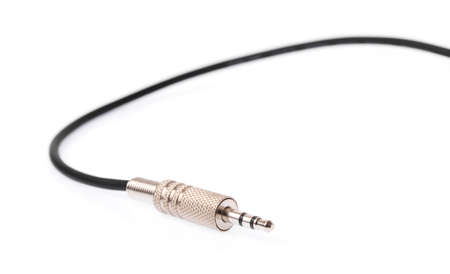 Audio Jack Plug 3.5 mm. isolated on white background