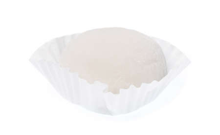 Mochi dessert isolated on white backgroundの写真素材