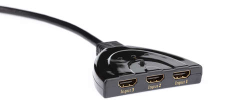 HDMI Switch Intelligent Auto Switcher isolated on white background