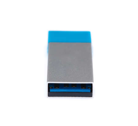 USB flash memory isolated on a white background.
