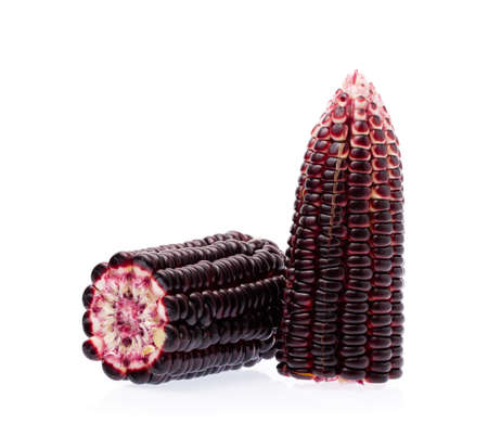 purple corn isolated on a white background