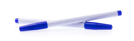 Blue Magic Pen isolated on white background.の写真素材