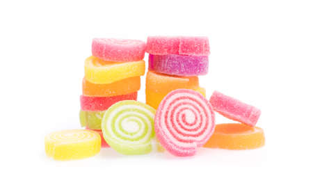 candies Jelly sweet isolated on white background