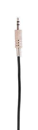 Audio Jack Plug 3.5 mm. isolated on white background