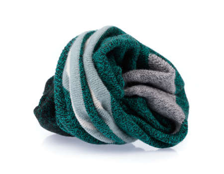 roll sock isolated on a white backgroundの写真素材