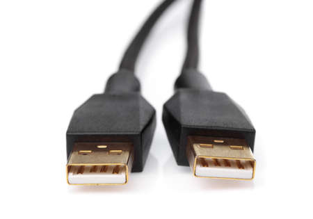 Micro USB cables Connectors, sockets for PC isolated on white background