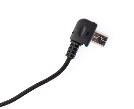 Adapter micro-jack to micro USB isolated on white background