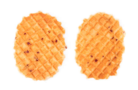 waffle isolated on white backgroundの写真素材