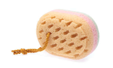 Soft sponge isolated on white background