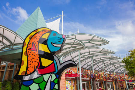 SINGAPORE - FEBRUARY 17, 2017: Universal studios Singaporeのeditorial素材