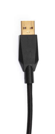 Micro USB cables Connectors, sockets for PC isolated on white background