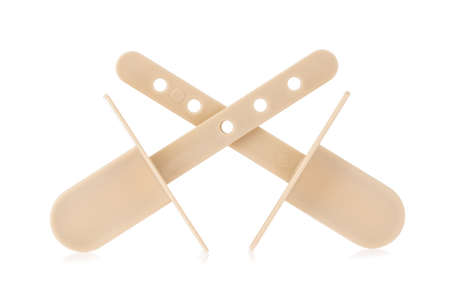 Molds Sets 4 Ice isolated on white backgroundの写真素材