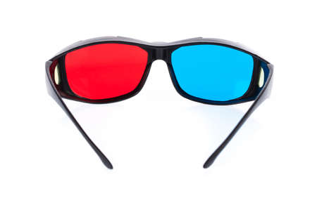 3D glasses isolated on a white background -の写真素材