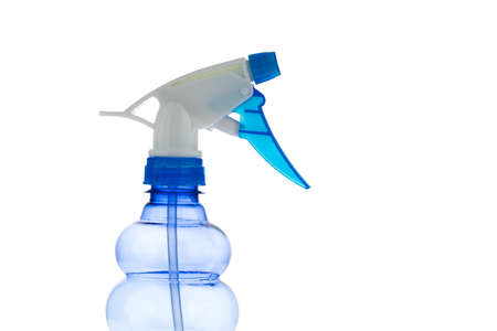 Plastic bottle spray isolated on white background