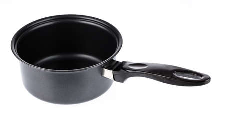 sauce pan isolated on white backgroundの写真素材