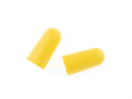 Ear plugs isolated on white background.