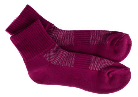 Wool and Cotton Short Socks Isolated on white background