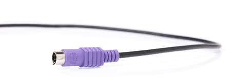 cable for keyboard isolated on white background