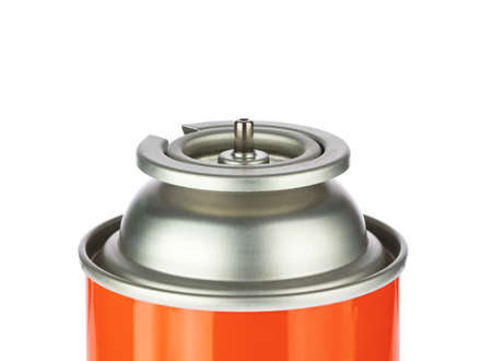 gas spray can for manual gas torch burner isolated on white background.