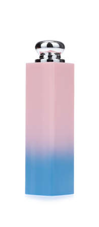 Beauty lip cosmetic products isolated on a white background.