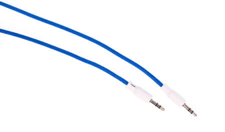 Audio Jack 3.5 mm Male to Male isolated on white background