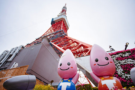 TOKYO JAPAN May - 14, 2019: Tokyo tower, landmark of Japanのeditorial素材