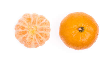 orange isolated on white backgroundの写真素材