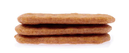 delicious snacks crispy isolated on white backgroundの写真素材