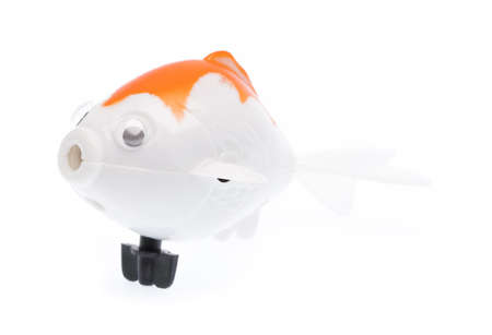 Plastic Toy Animal isolated on white backgroundの写真素材