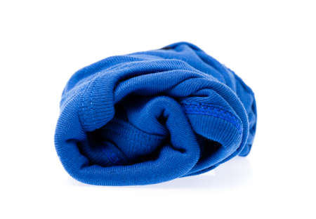 Blue Male underpants isolated on white background.の写真素材