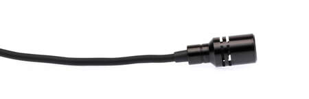 tool Microphone lapel or lavalier isolated on white backgroundの写真素材