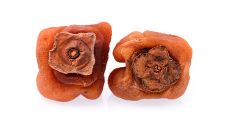 dried persimmon isolated on white background