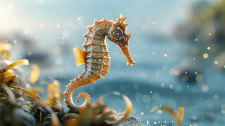 Close-up of seahorseの素材
