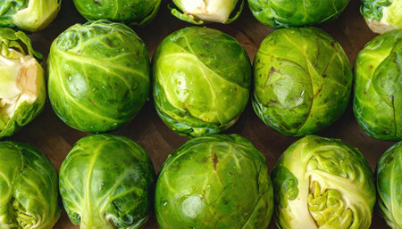 Brussels Sprouts detailed and vibrant artwork full of creative elements.の素材