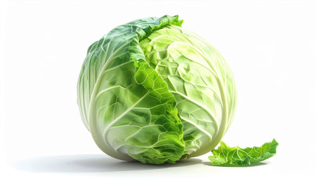 Cabbage visually striking high-quality image with artistic flair.の素材